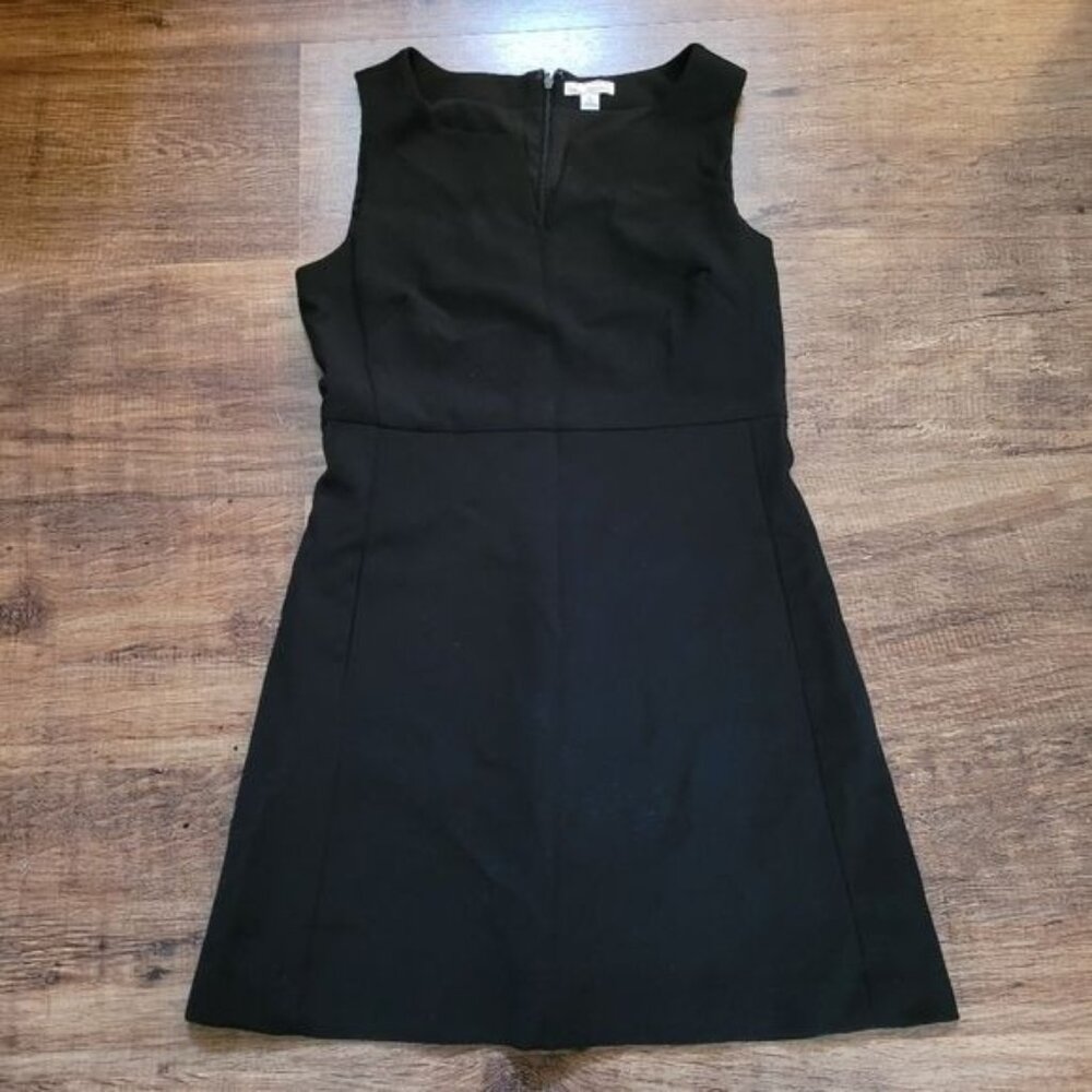Gap Sheath Dress Size 0 Petite 0P Black Sleeveless V neck Work Career Date